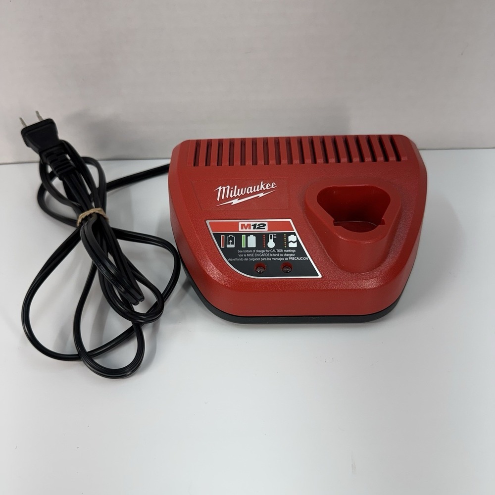 Milwaukee M12 OEM Battery Charger Genuine 48-59-2401 Lithium-Ion 12 Volt 12V